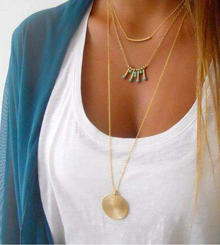 Turquoise Multilayer Necklace