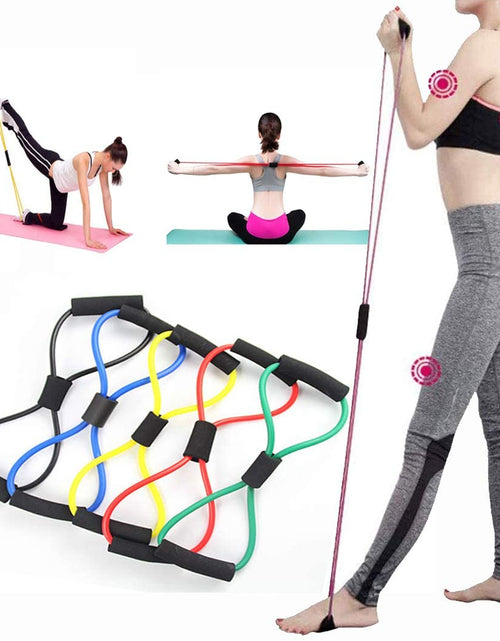 Load image into Gallery viewer, Figure-8 Resistance Band for Strength and Stability Exercises
